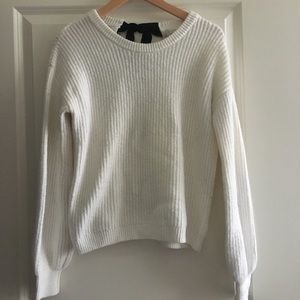 White long sleeve sweater
